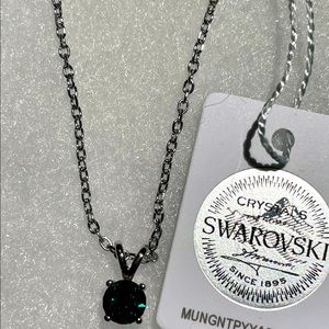 18K Swarovski Crystal Pendant Necklace